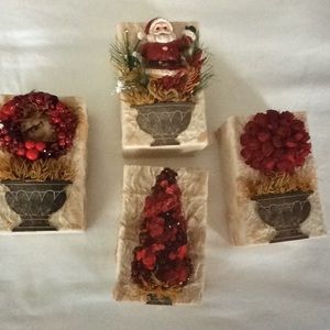 Beautiful Christmas Soap never used Sea castle 4 soaps Sea castille